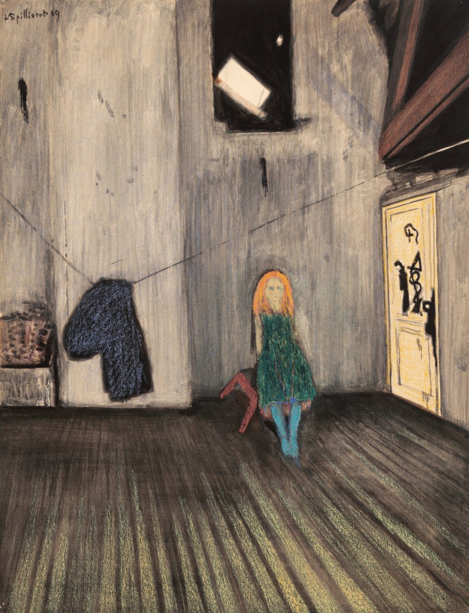 孤独的孤独，1909年。 作者 里昂·斯皮里亚特
