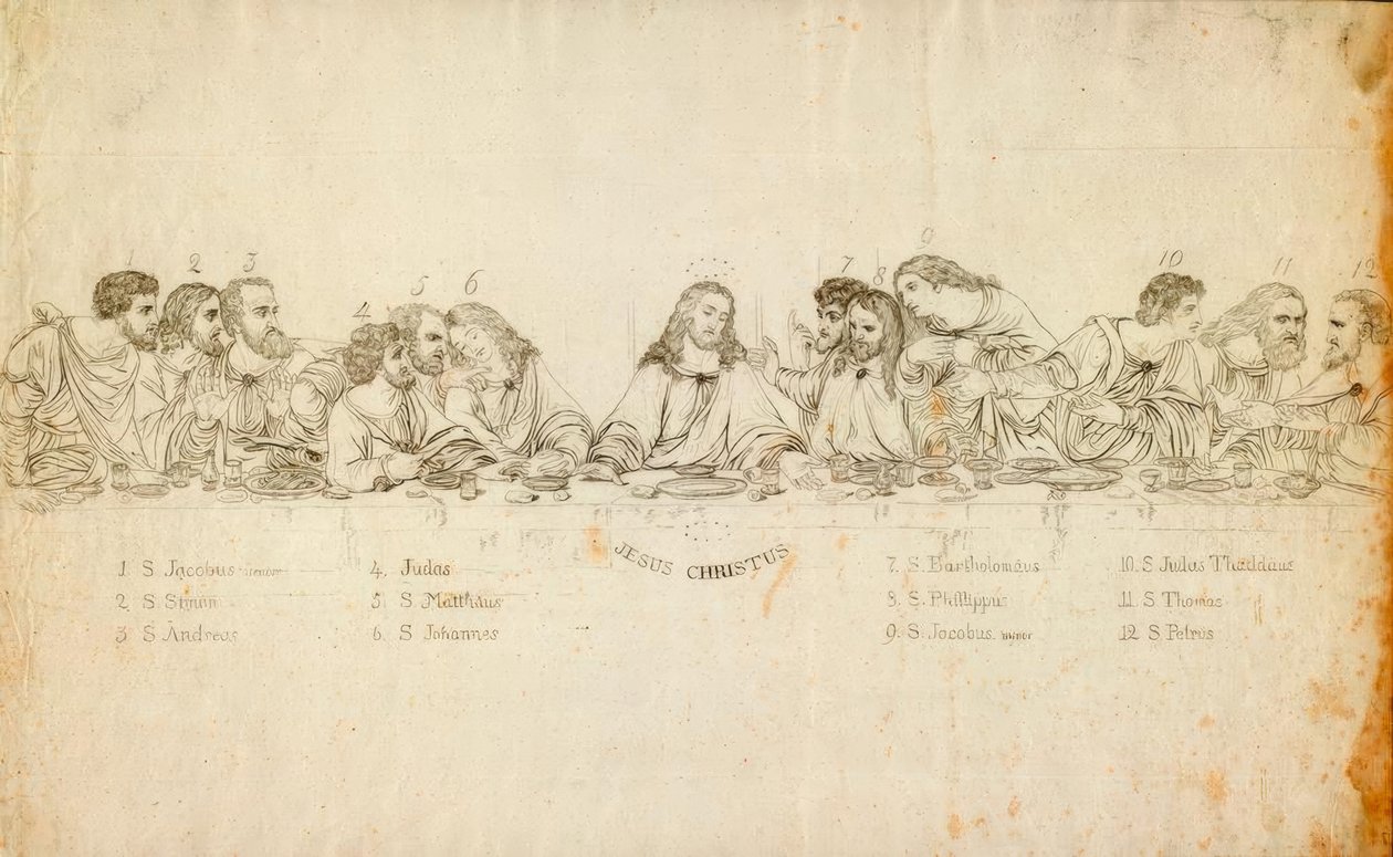 主的晚餐 作者 达芬奇（Leonardo da Vinci）