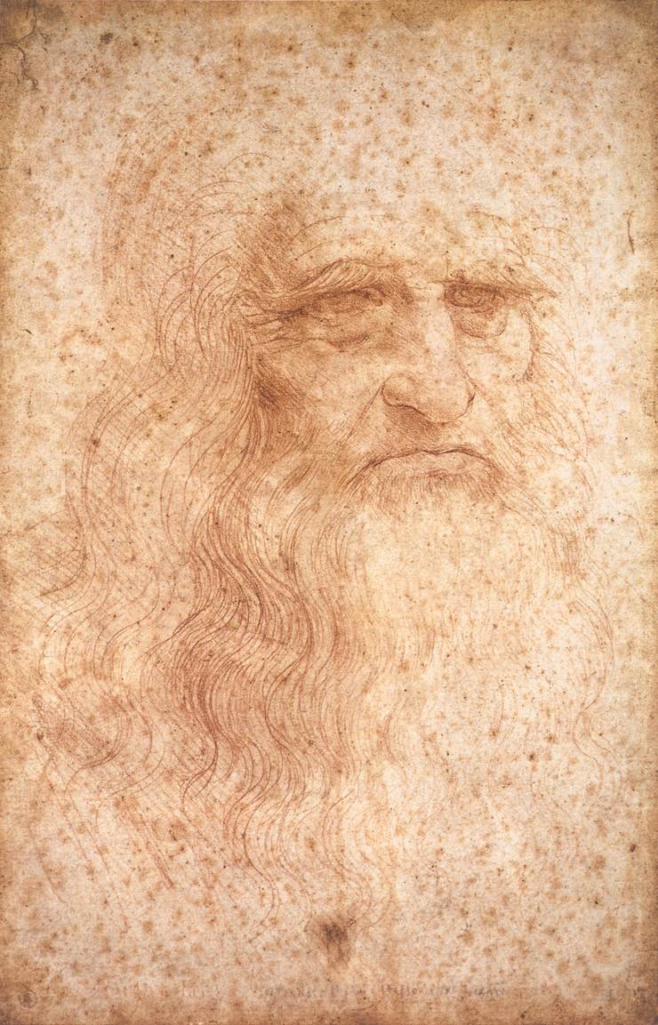 自拍 作者 达芬奇（Leonardo da Vinci）