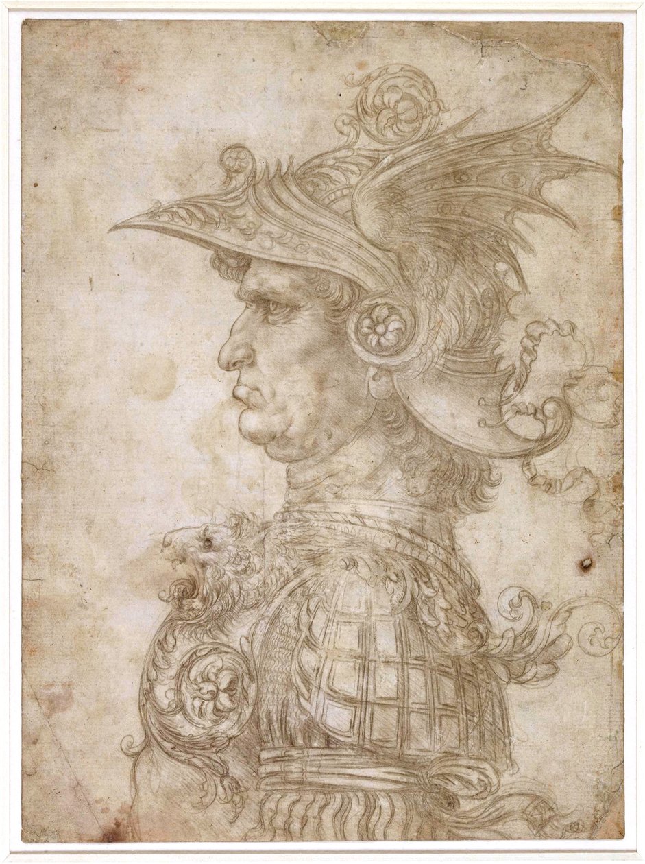 勇士半身像 作者 达芬奇（Leonardo da Vinci）