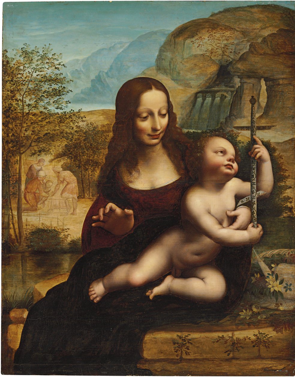 绕线者的圣母 作者 达芬奇（Leonardo da Vinci）
