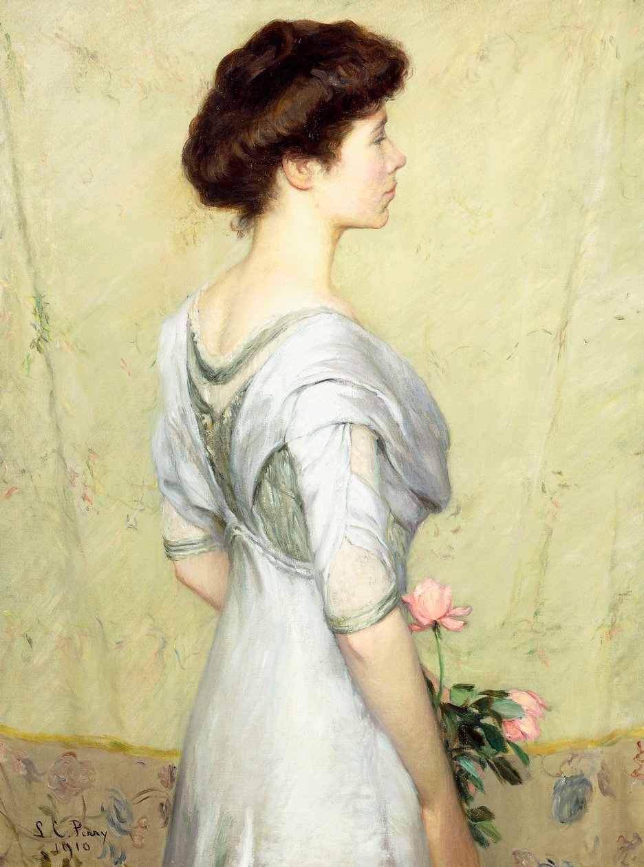 粉红玫瑰 作者 莉拉·卡伯特·佩里（Lilla Cabot Perry）