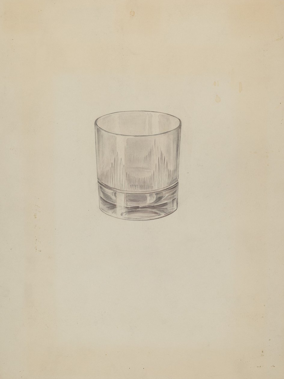 玻璃，约1937年。 作者 莉莲·考西