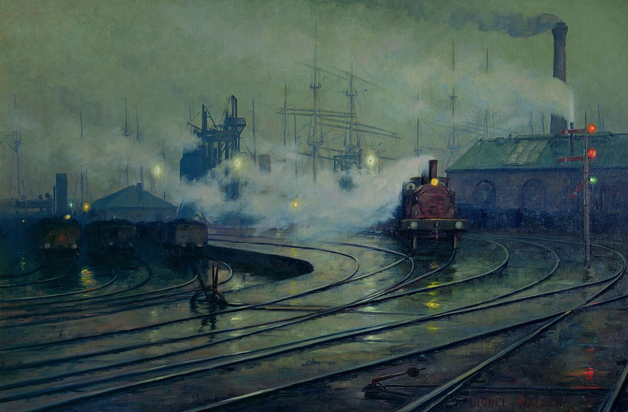 加的夫码头，1896年 作者 莱昂内尔·瓦尔登（Lionel Walden）