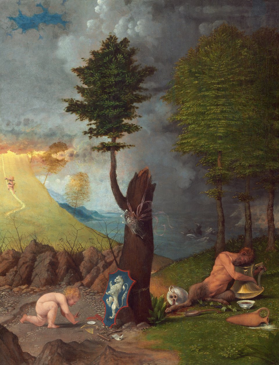 美德和副的寓言 作者 洛伦佐·乐透（Lorenzo Lotto）
