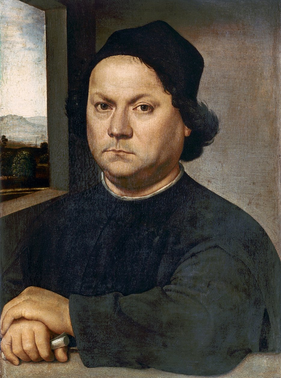 肖像被认为是Andrea del Verrocchio 作者 洛伦佐·迪·克雷迪