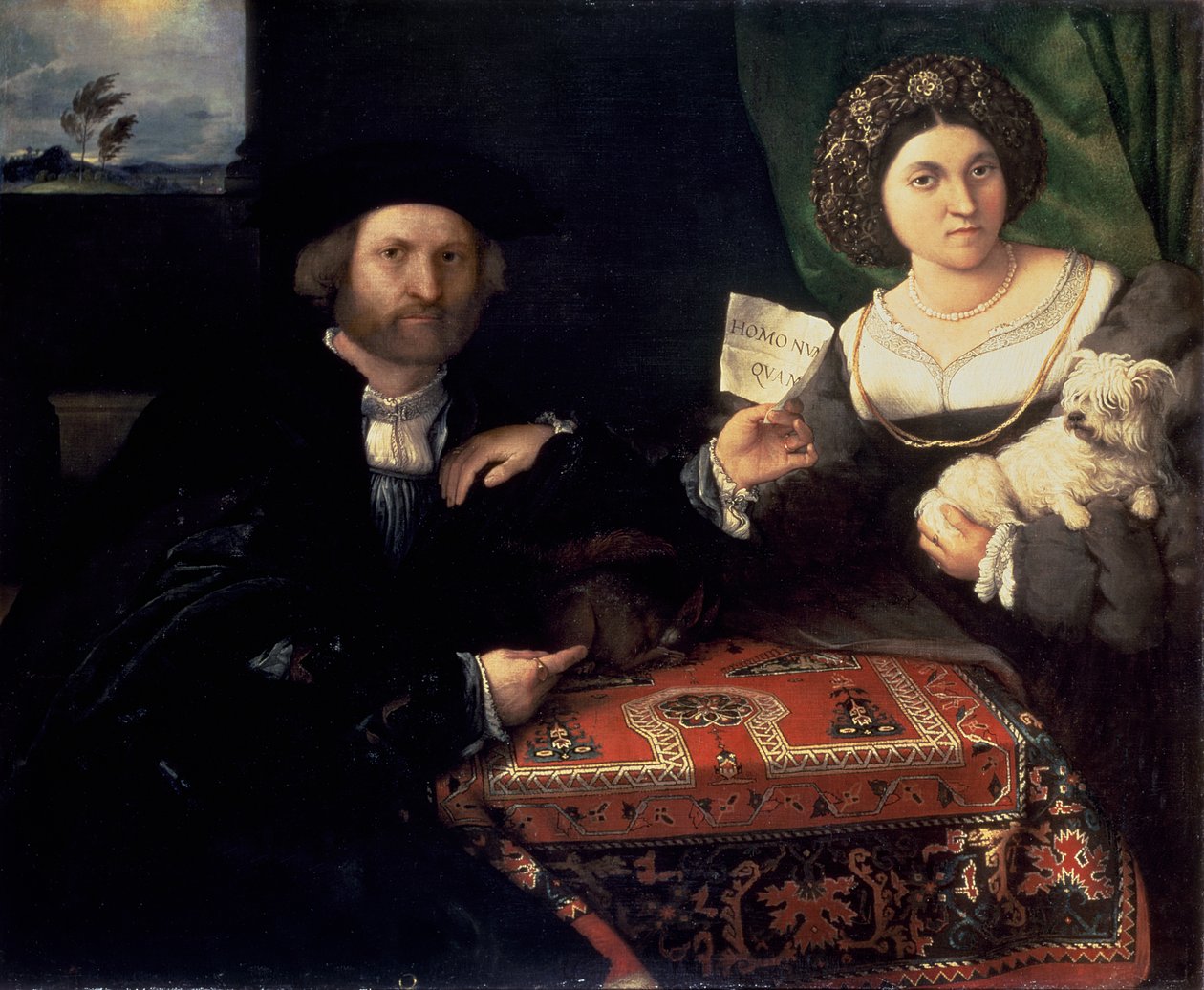 丈夫和妻子，c.1523 作者 洛伦佐·乐透（Lorenzo Lotto）