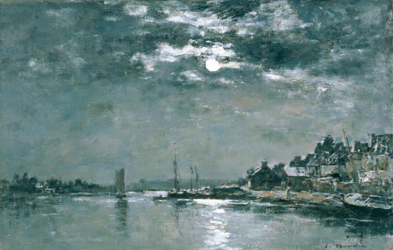 月光下的海景 作者 尤金·路易斯·布丁