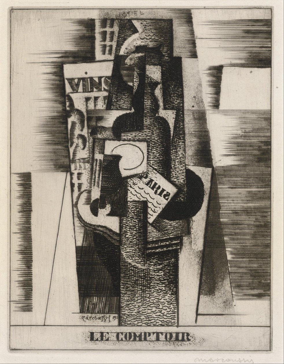 柜台 作者 路易·马可西西斯（Louis Marcoussis）