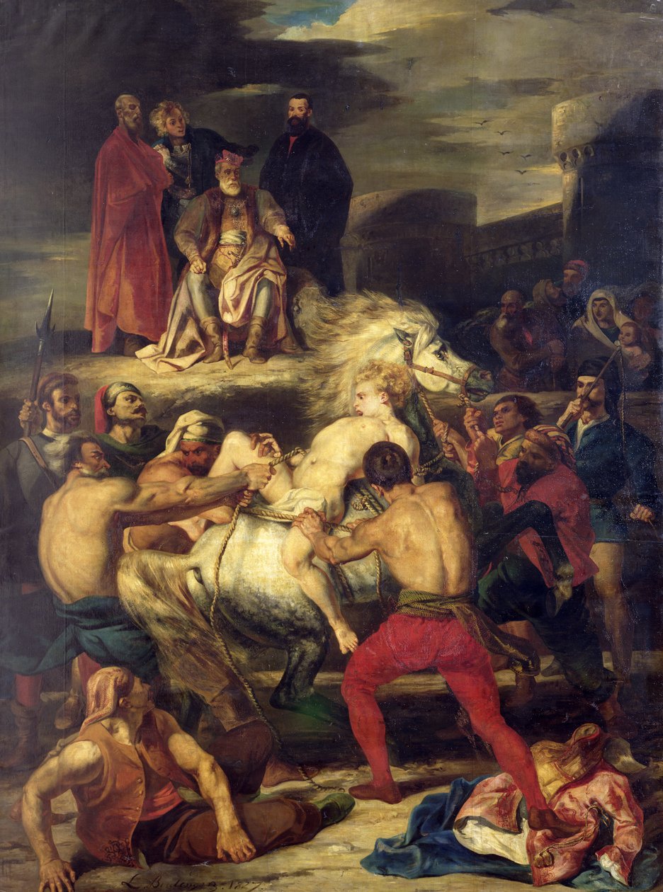 Mazeppa，1827年 作者 路易斯·布朗厄尔