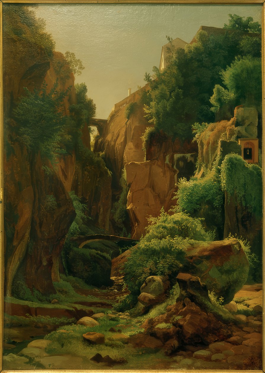 L.Gurlitt，索伦托的峡谷 作者 路易斯·古利特（Louis Gurlitt）