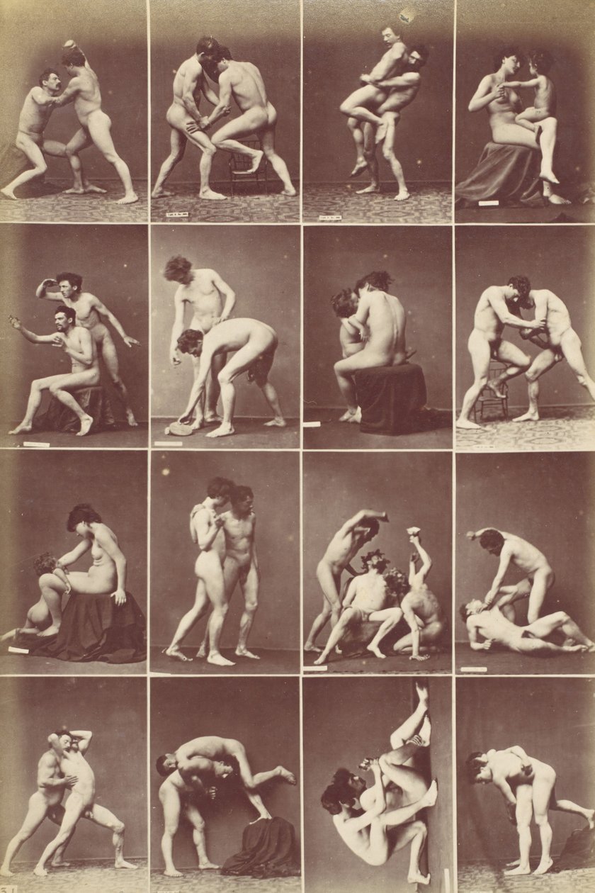 姿势研究专辑》，约1880年。 作者 路易斯·伊古特