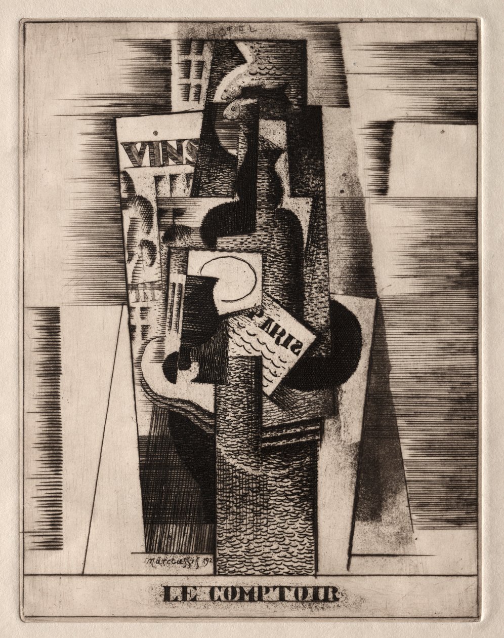 酒吧 作者 路易·马可西西斯（Louis Marcoussis）