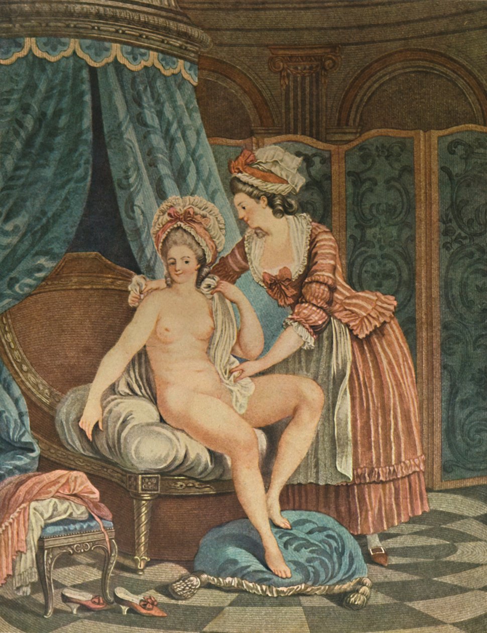 贝恩（Bain），巴斯（The Bath），c1765-1790，1913年 作者 路易·马林·邦内特