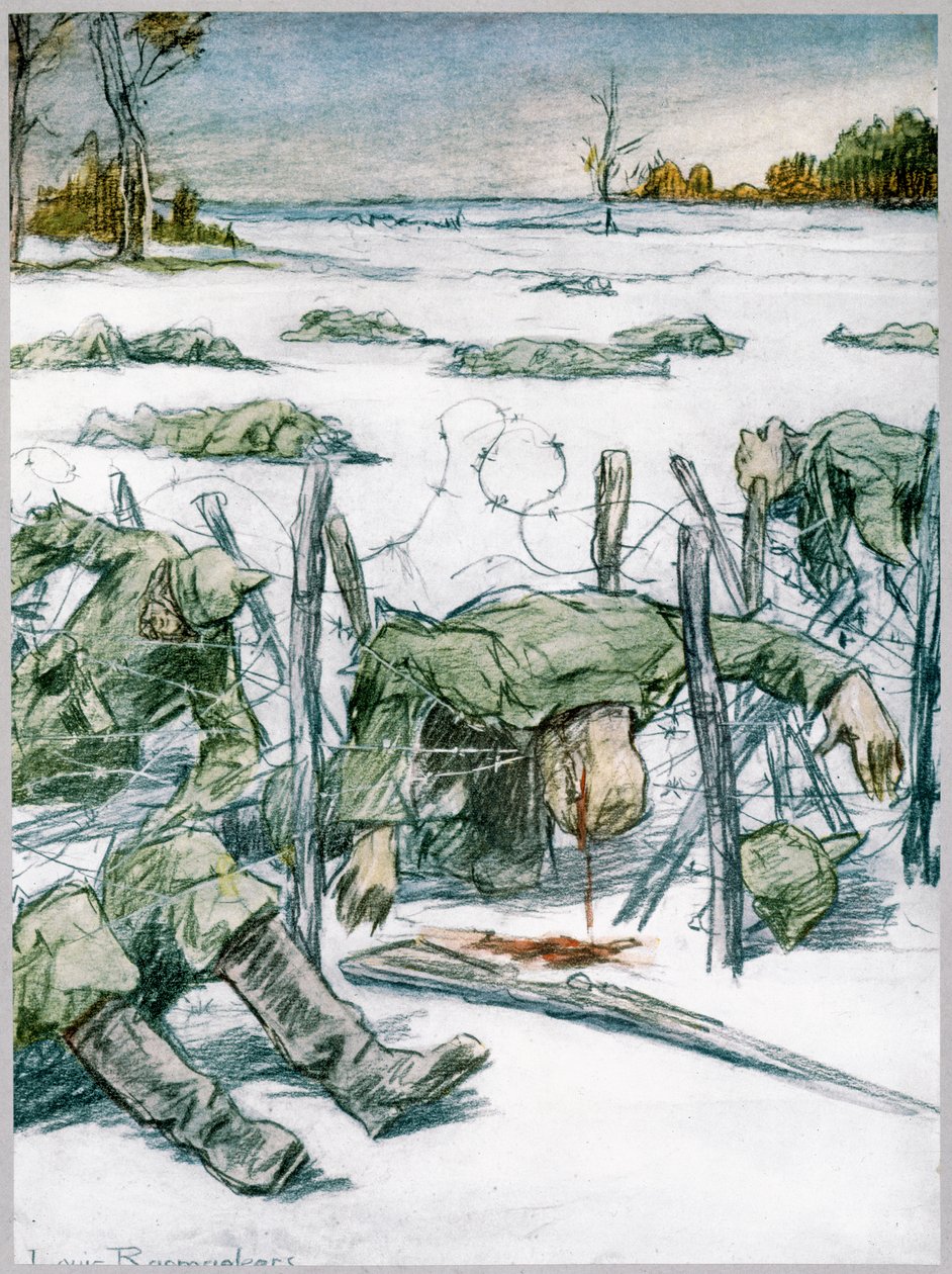 带刺铁丝网》，1916年 作者 路易斯·雷麦克斯