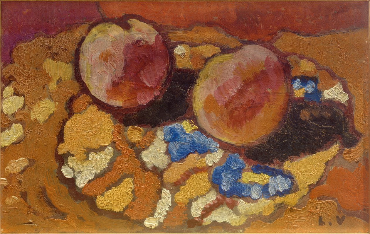 桃子静物画 作者 路易斯·瓦尔塔特