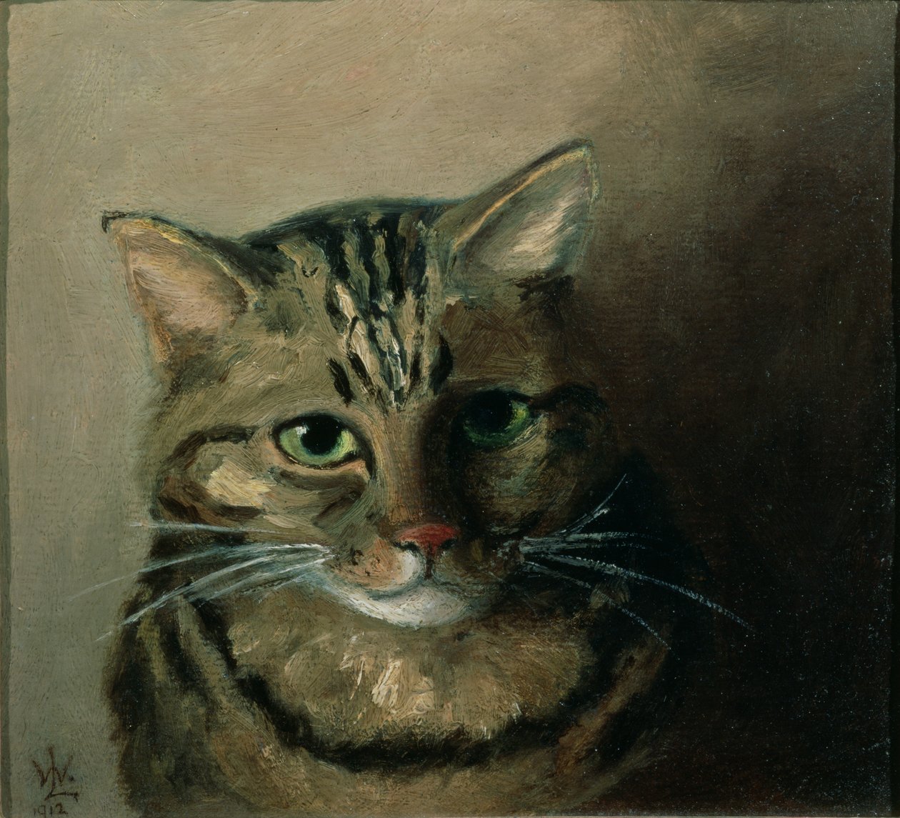 虎斑猫的头部研究 作者 路易·韦恩