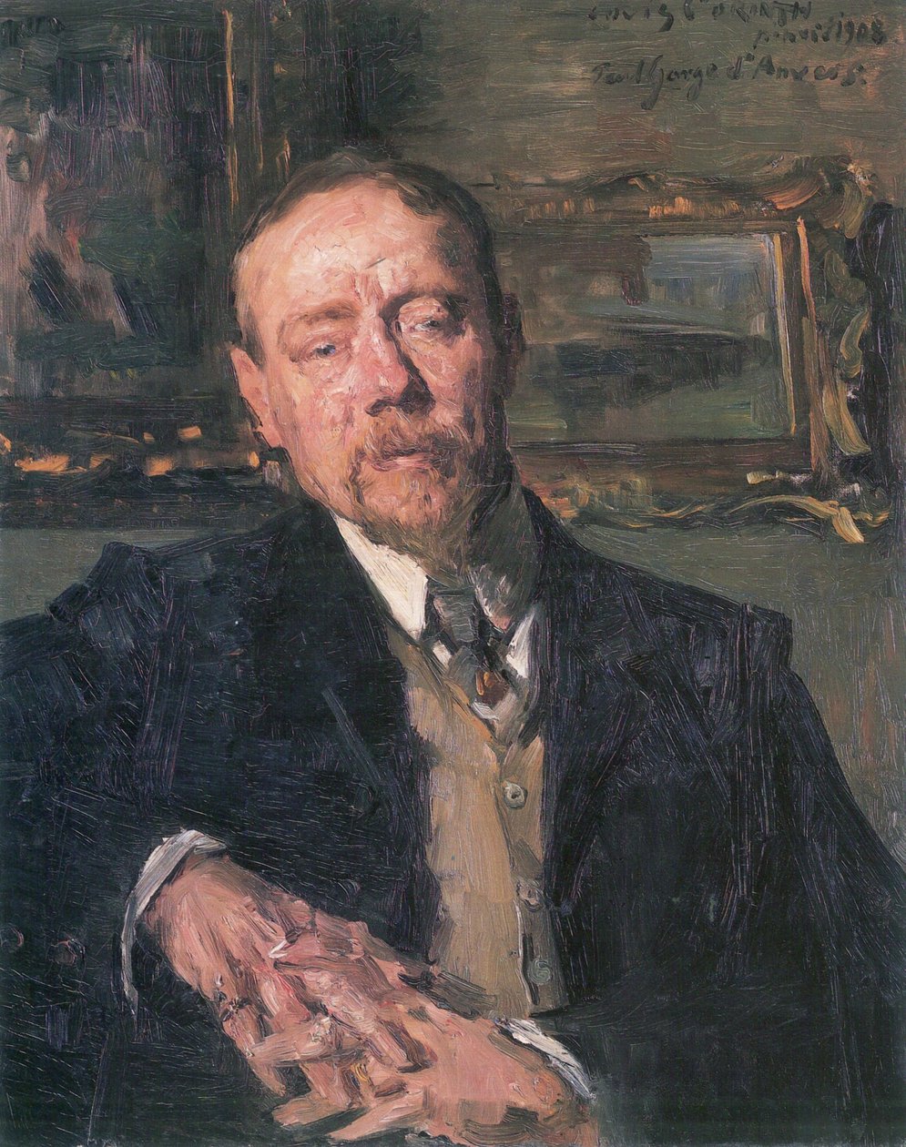 画家尤金戈尔根的肖像 作者 洛维斯·科林斯（Lovis Corinth）