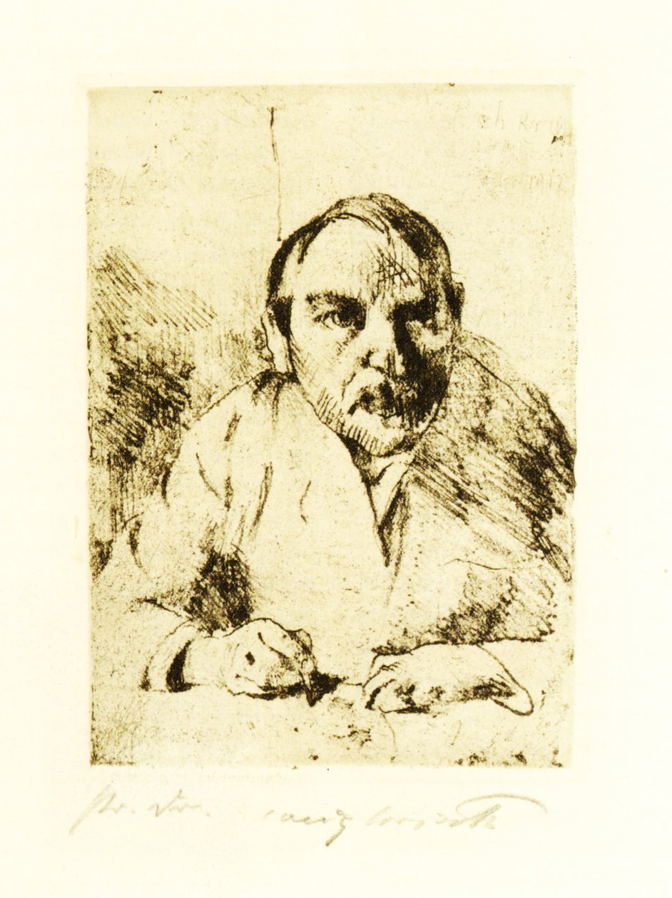 我生病时的自画像 作者 洛维斯·科林斯（Lovis Corinth）