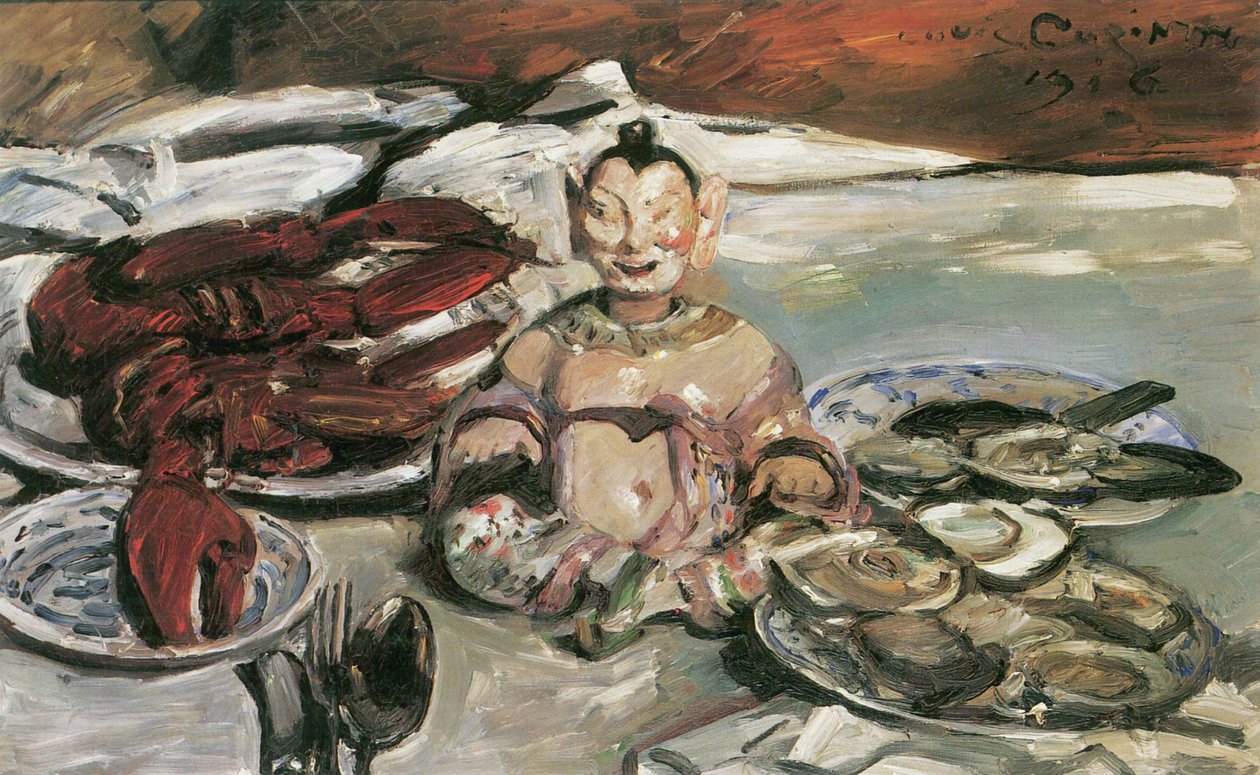 静物与宝塔 作者 洛维斯·科林斯（Lovis Corinth）