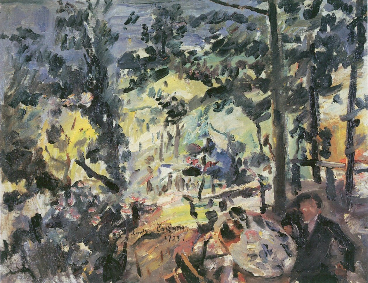 Wachensee，在露台上 作者 洛维斯·科林斯（Lovis Corinth）
