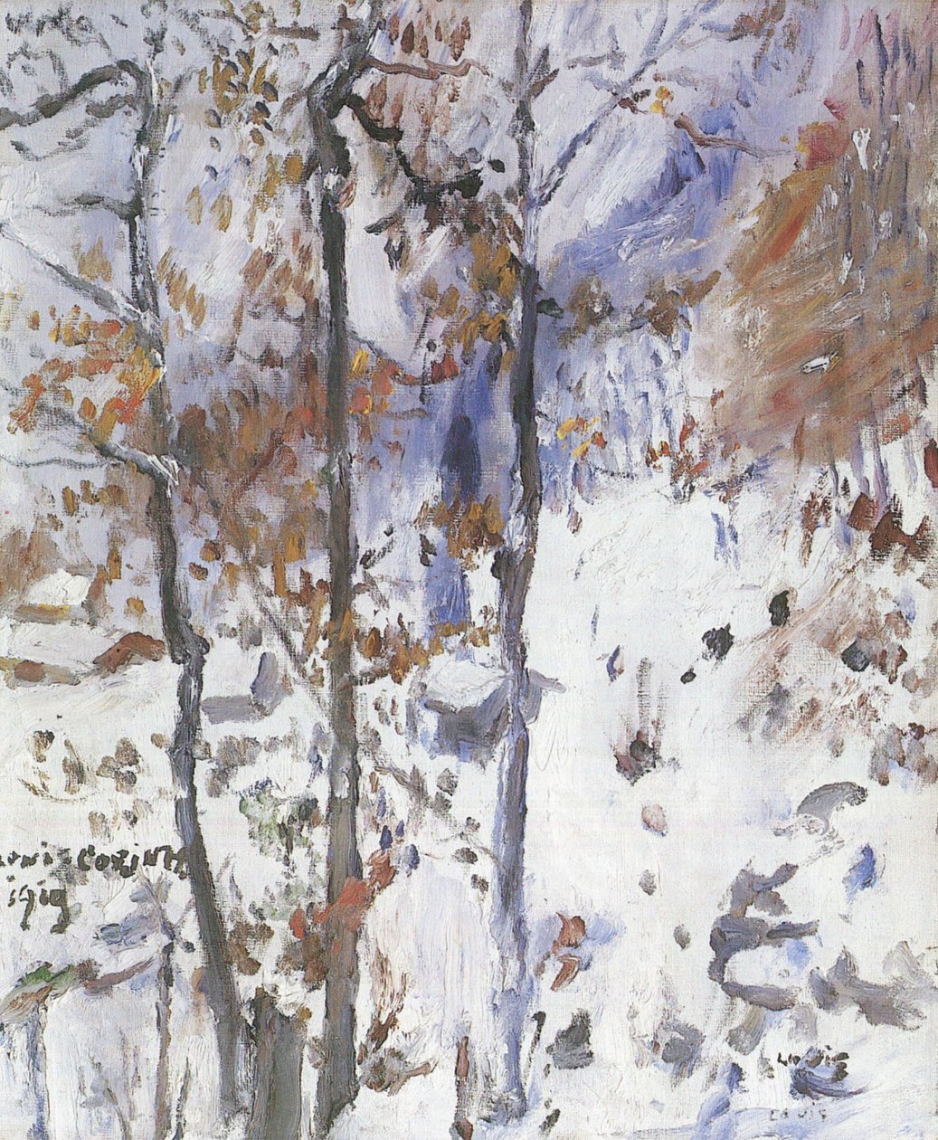 Walchensee，雪景 作者 洛维斯·科林斯（Lovis Corinth）