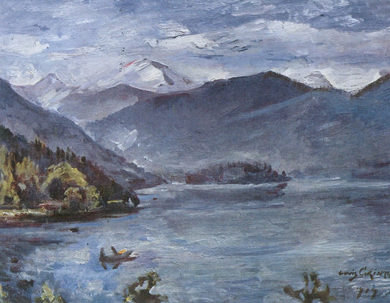 Walchensee，蓝色风景 作者 洛维斯·科林斯（Lovis Corinth）