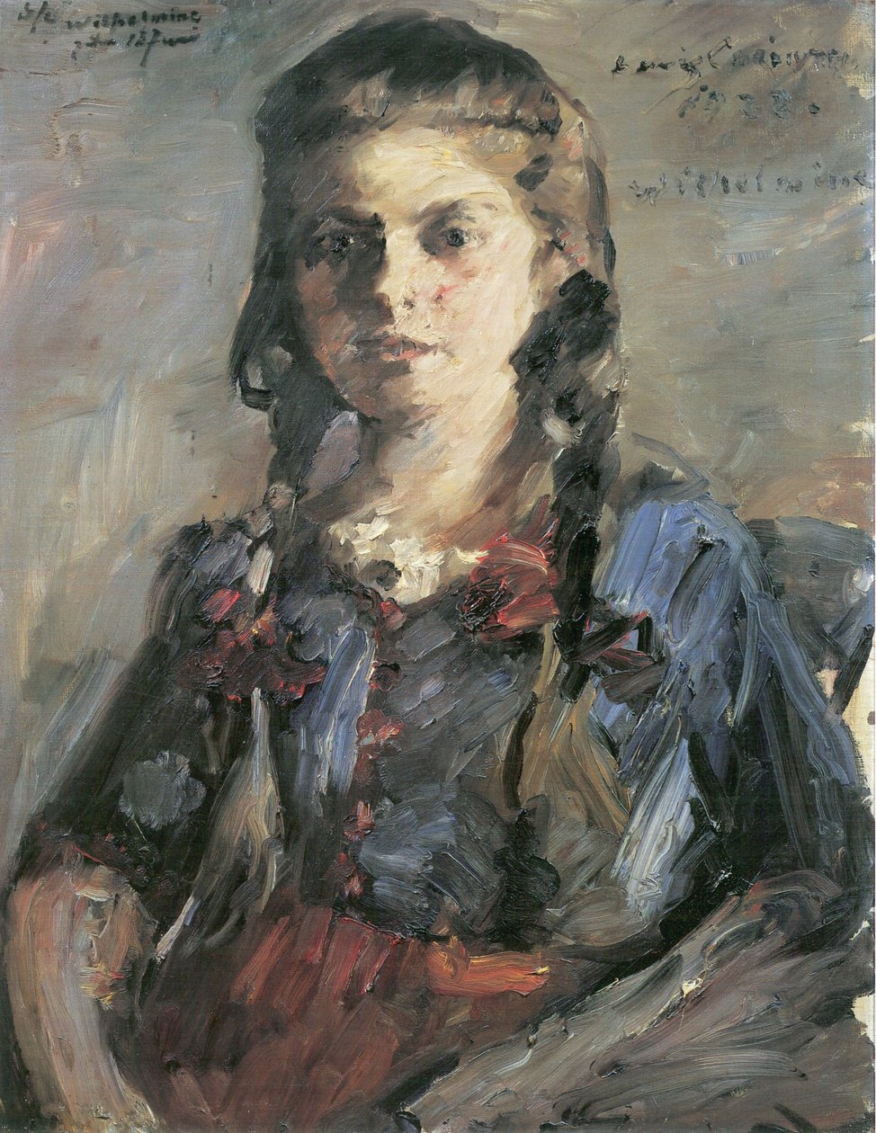 Wilhelmine带辫子 作者 洛维斯·科林斯（Lovis Corinth）