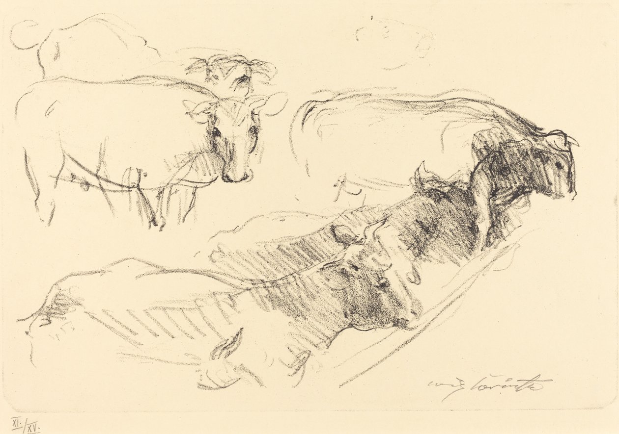 奶牛 (Cows) 作者 洛维斯·科林斯（Lovis Corinth）