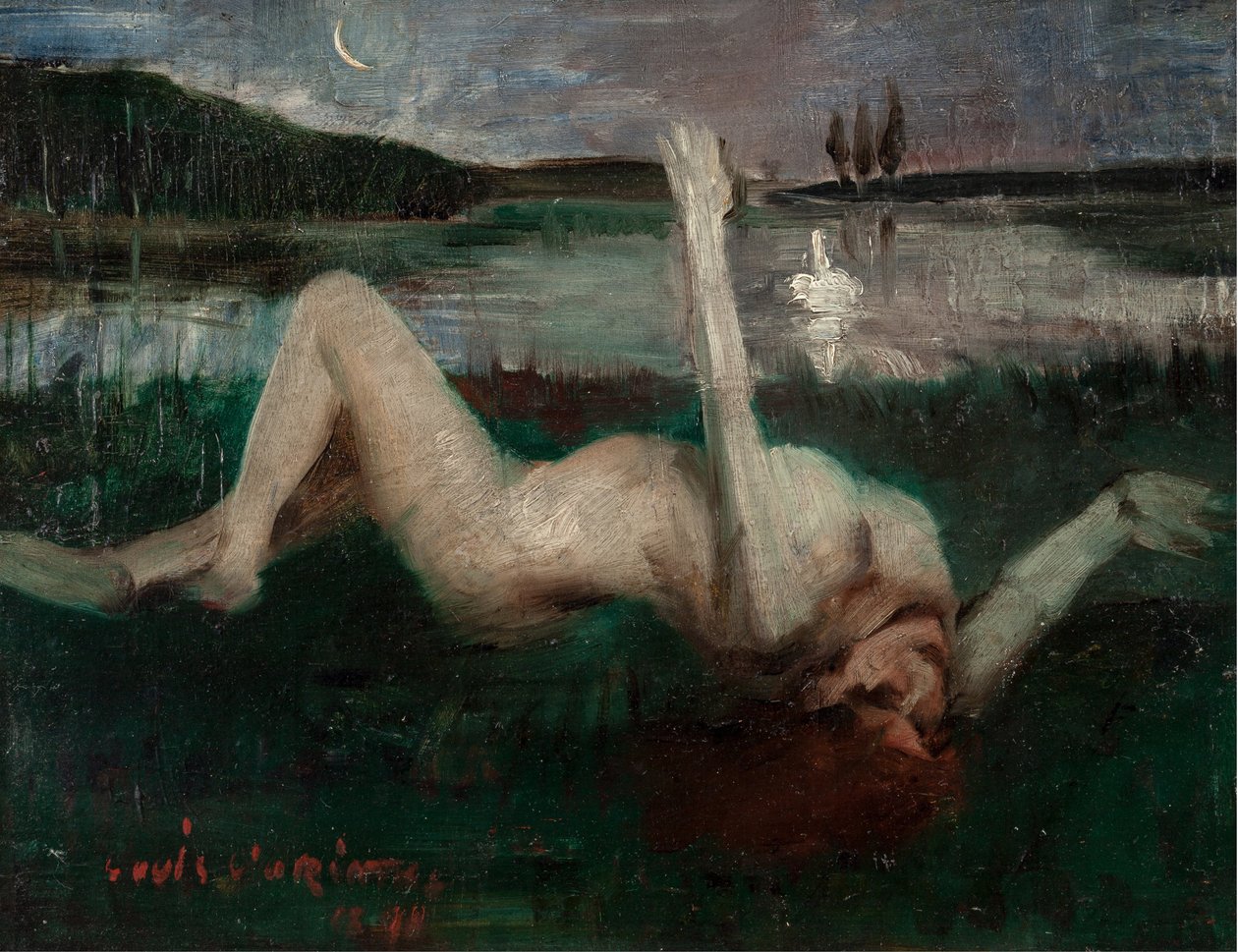 勒达（Leda），1890年。 作者 洛维斯·科林斯（Lovis Corinth）