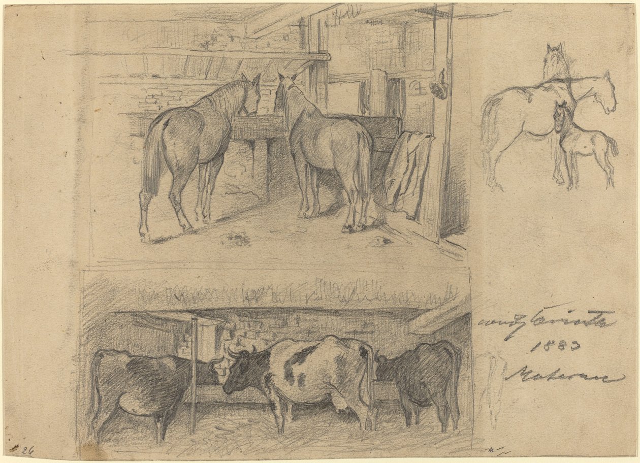 谷仓》，1883年。 作者 洛维斯·科林斯（Lovis Corinth）