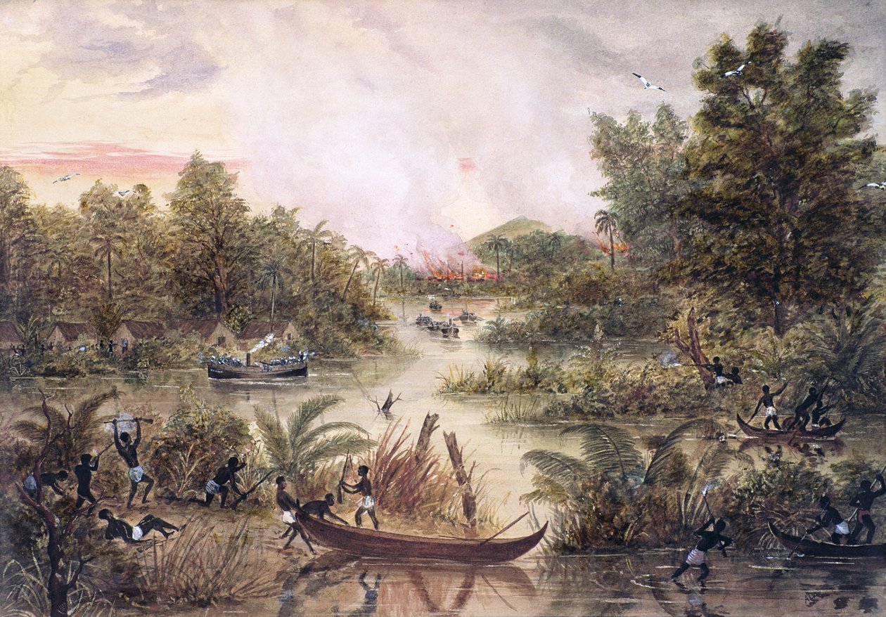 炮艇外交，1877年 作者 Lt. A.中间质量
