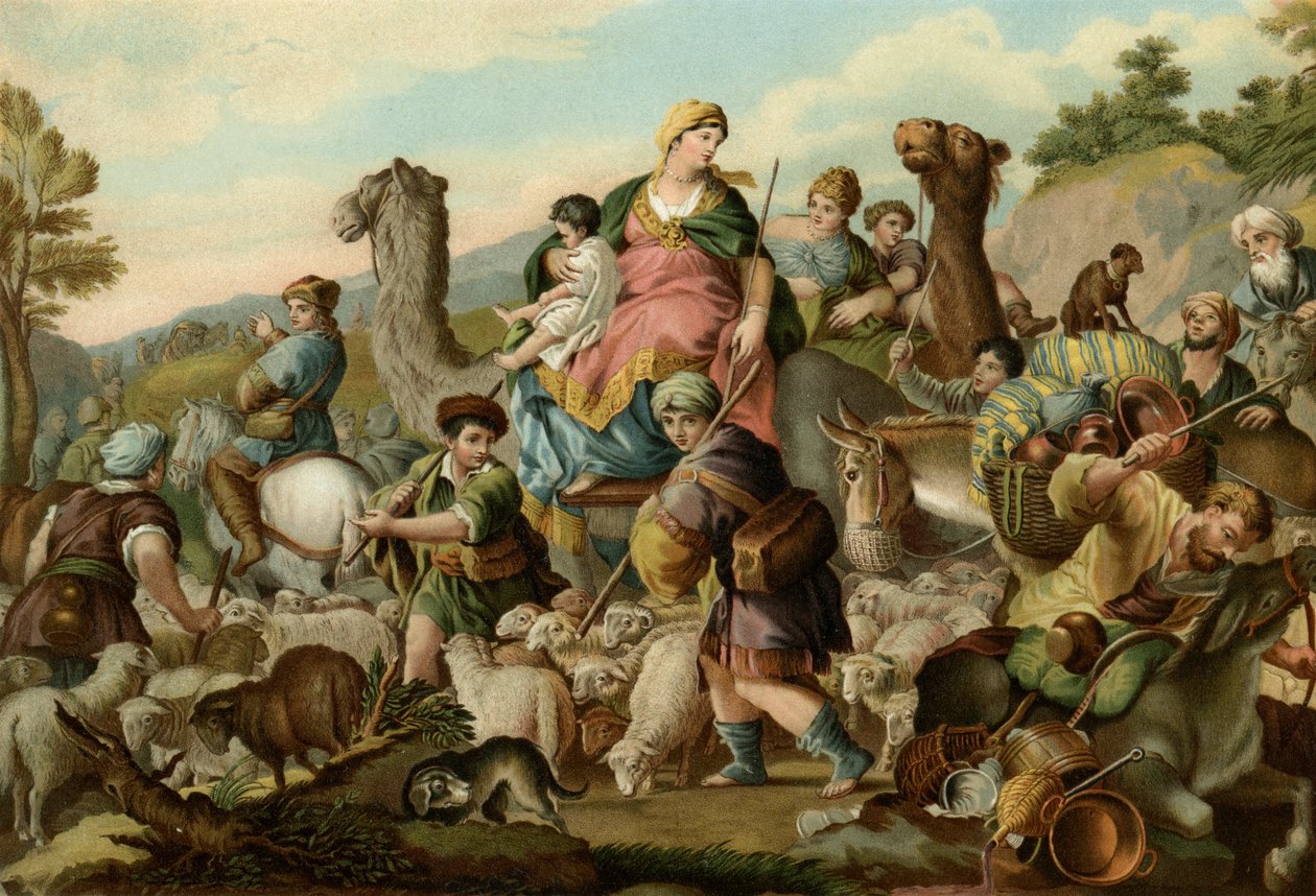 雅各布的逃亡 作者 卢卡·乔丹奴（Luca Giordano）
