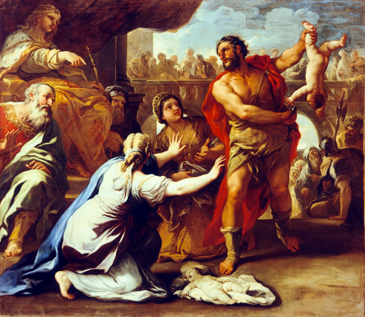所罗门的审判（布面油画 作者 卢卡·乔丹奴（Luca Giordano）