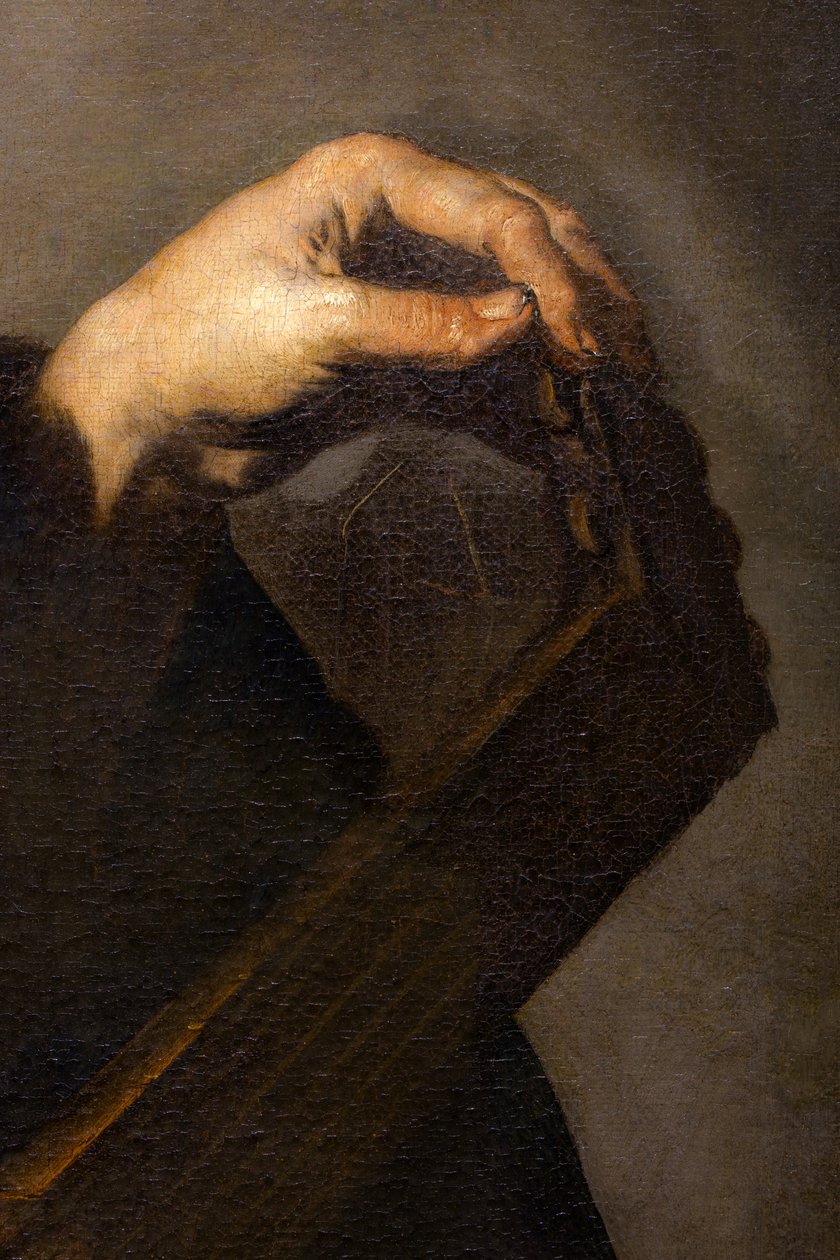 音乐家在调试琵琶（细节） 作者 卢卡·乔丹奴（Luca Giordano）