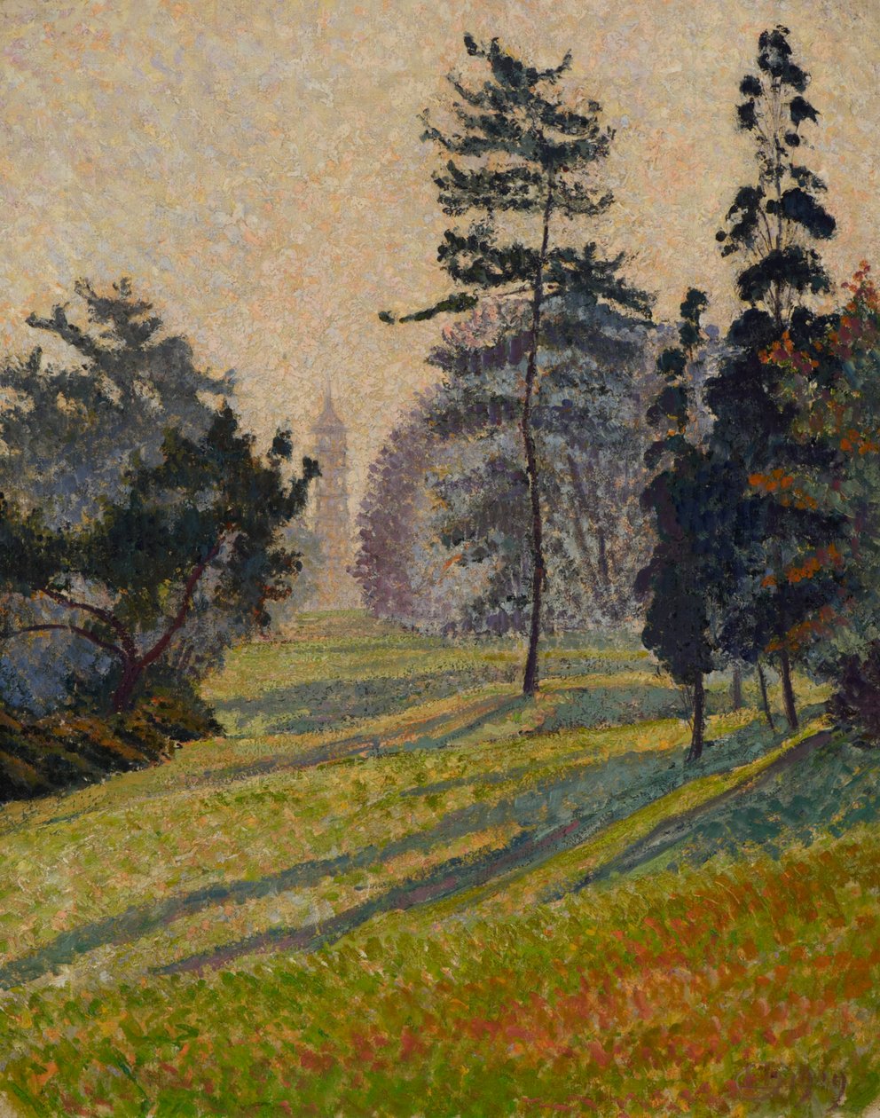 邱园宝塔 作者 卢西安·皮萨罗（Lucien Pissarro）
