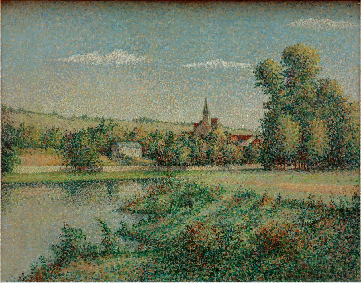 法兰西岛村庄 作者 卢西安·皮萨罗（Lucien Pissarro）