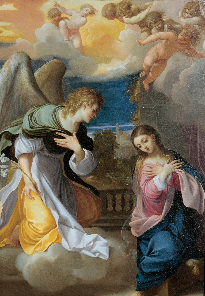 圣母领报 作者 卢多维科·卡拉奇（Ludovico Carracci）