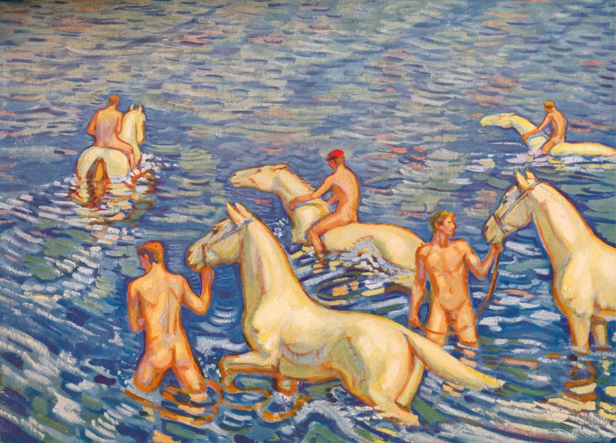 海上骑士，1915年 作者 路德维希·冯·霍夫曼