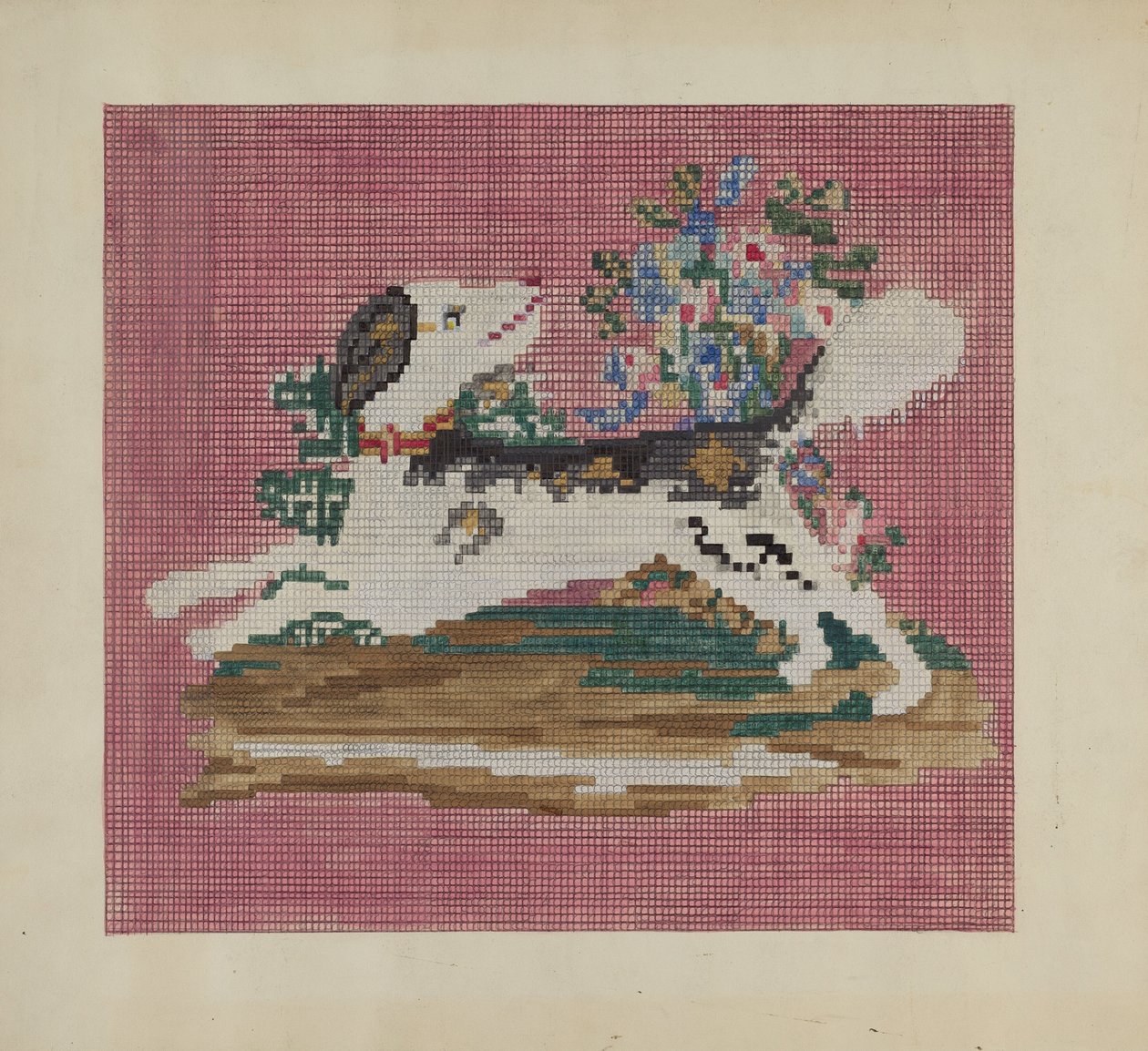 椅套，约1937年。 作者 梅布尔·里特