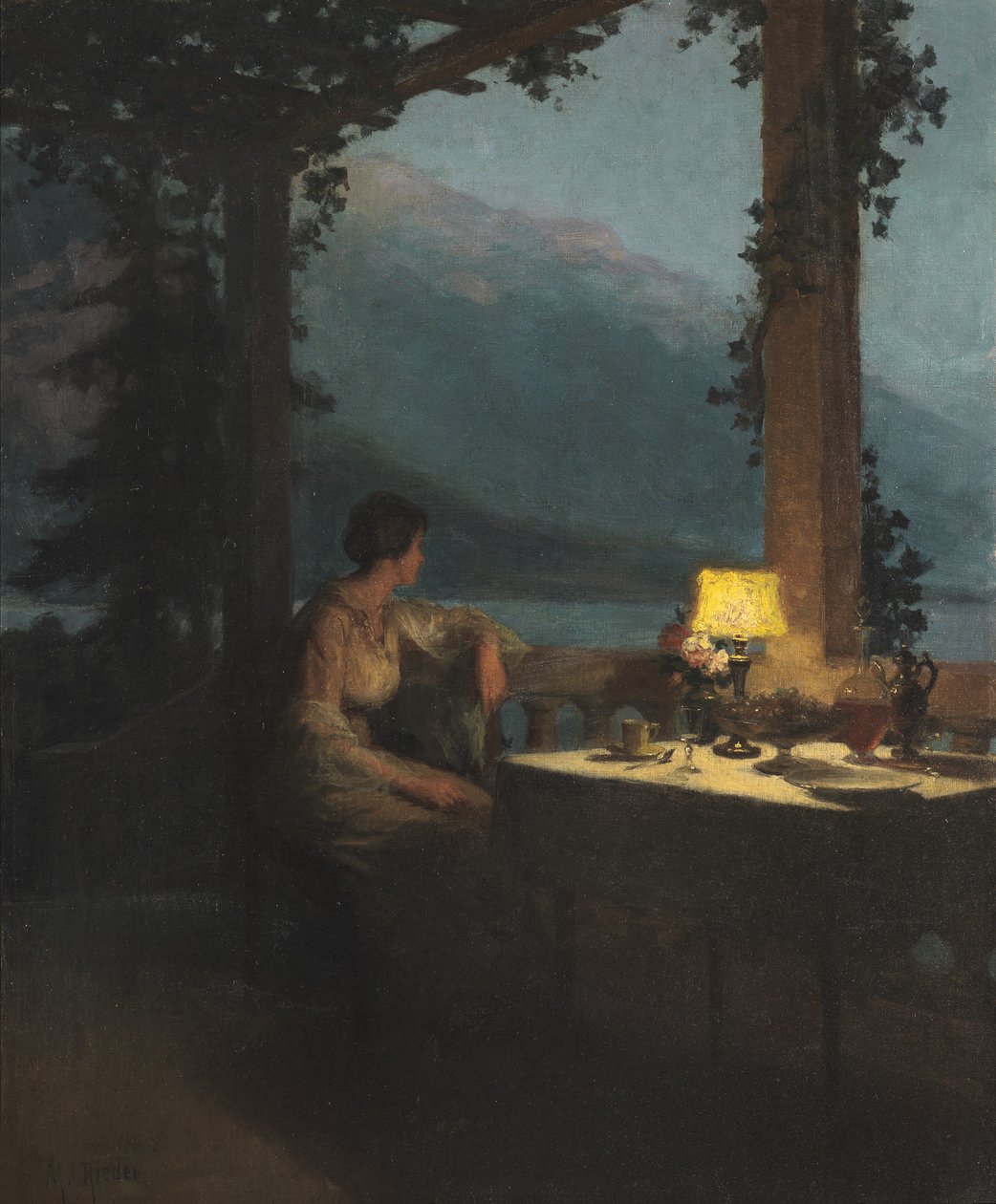 露台，安纳西 作者 马塞尔·里德（Marcel Rieder）