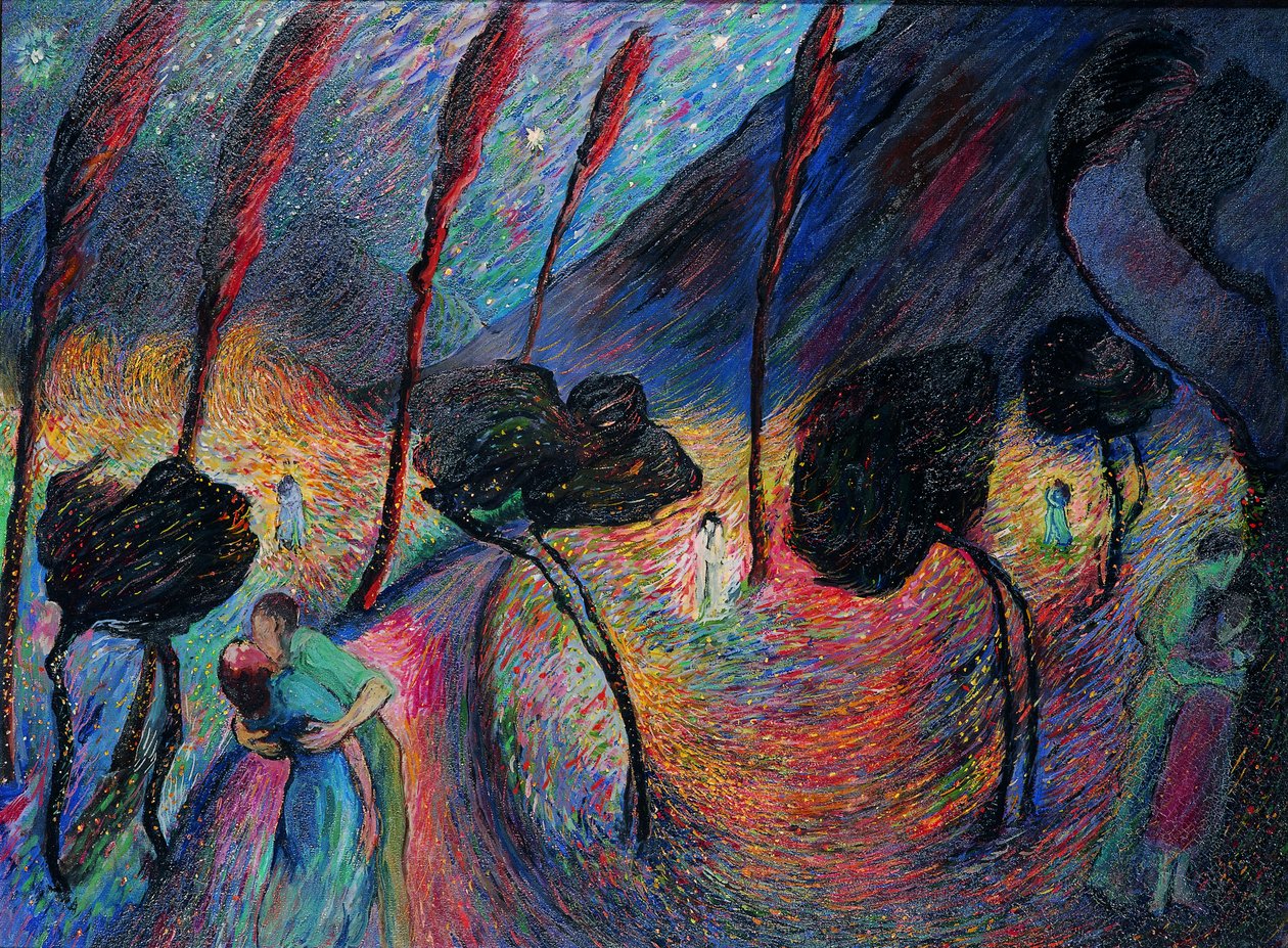 爱的漩涡》，约1917年。 作者 玛丽安·冯·韦雷夫金