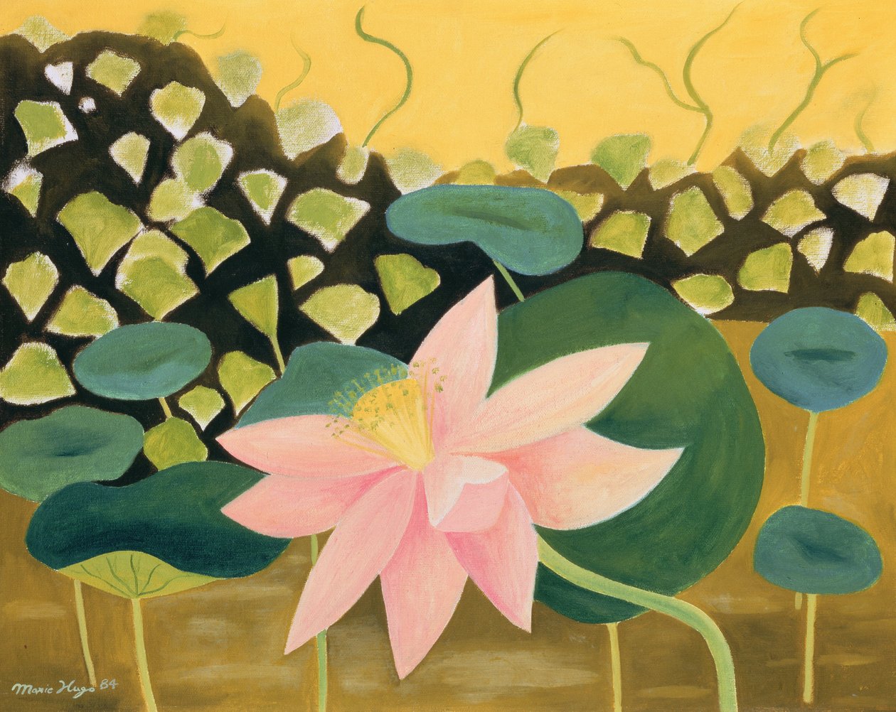 莲花，1984 作者 玛丽·雨果