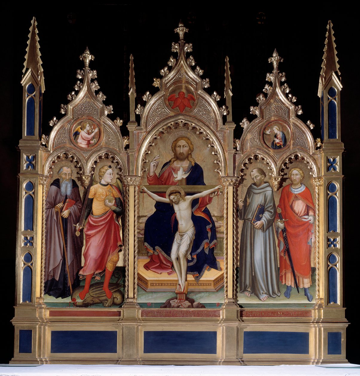 三位一体和圣徒（绘画 作者 马里奥托·迪·纳尔多（Mariotto di Nardo）