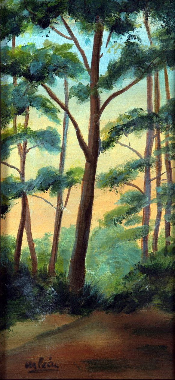 树林里的光（油画和丙烯画布） 作者 玛丽莎·利昂（Marisa Leon）