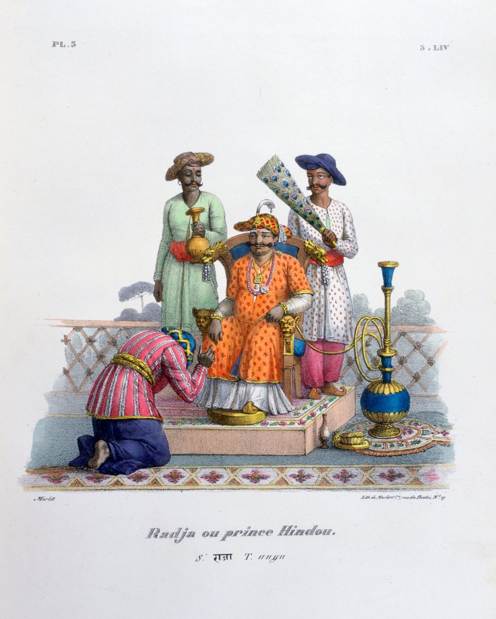 国王，1828年 作者 Marlet et Cie