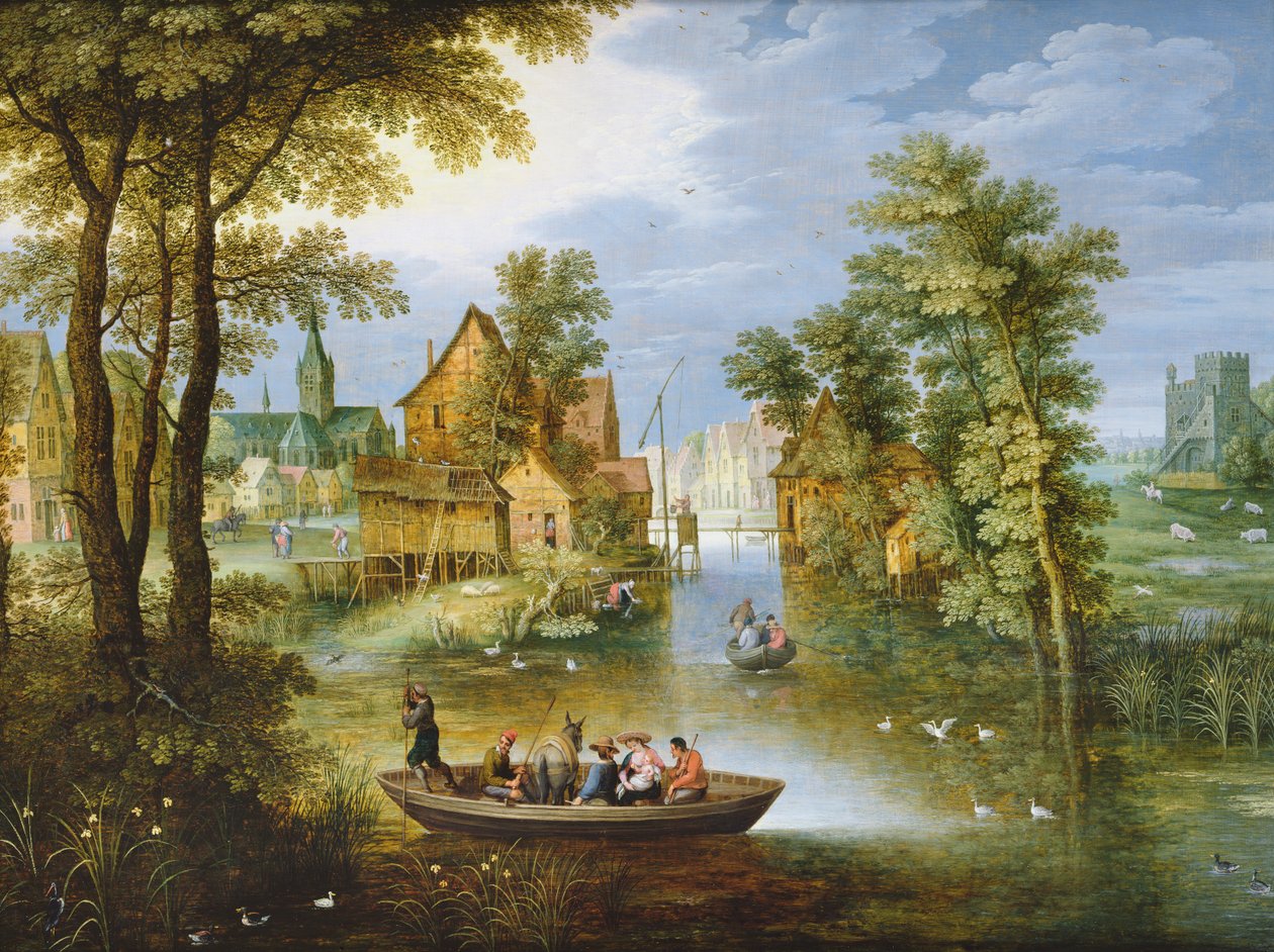 与飞行到埃及的河景观 作者 马丁·雷卡特（Marten Ryckaert）