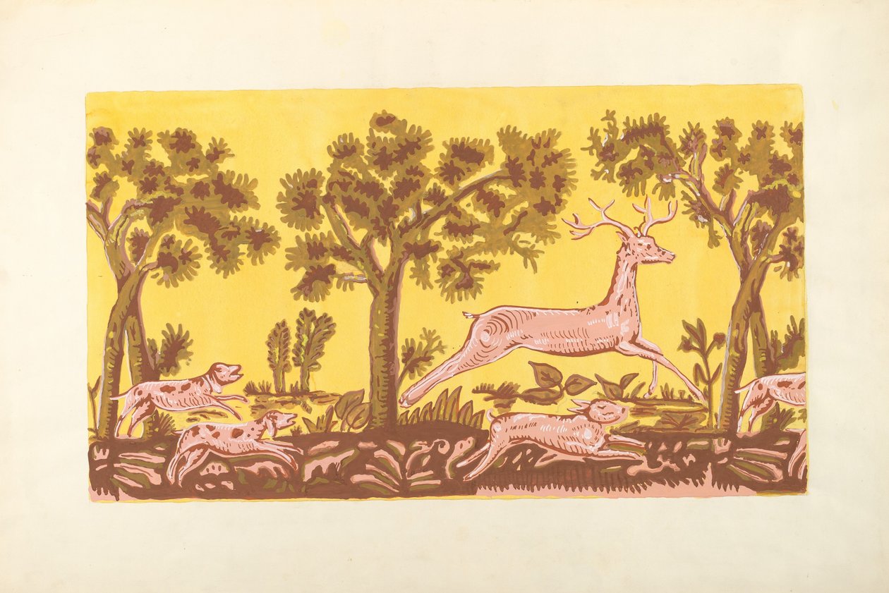 带盒设计，约1936年。 作者 马丁·帕蒂卡
