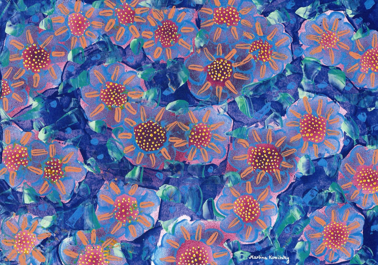 祖母花园里的花 作者 玛蒂娜·柯尼兹基（Martina Konitzky）