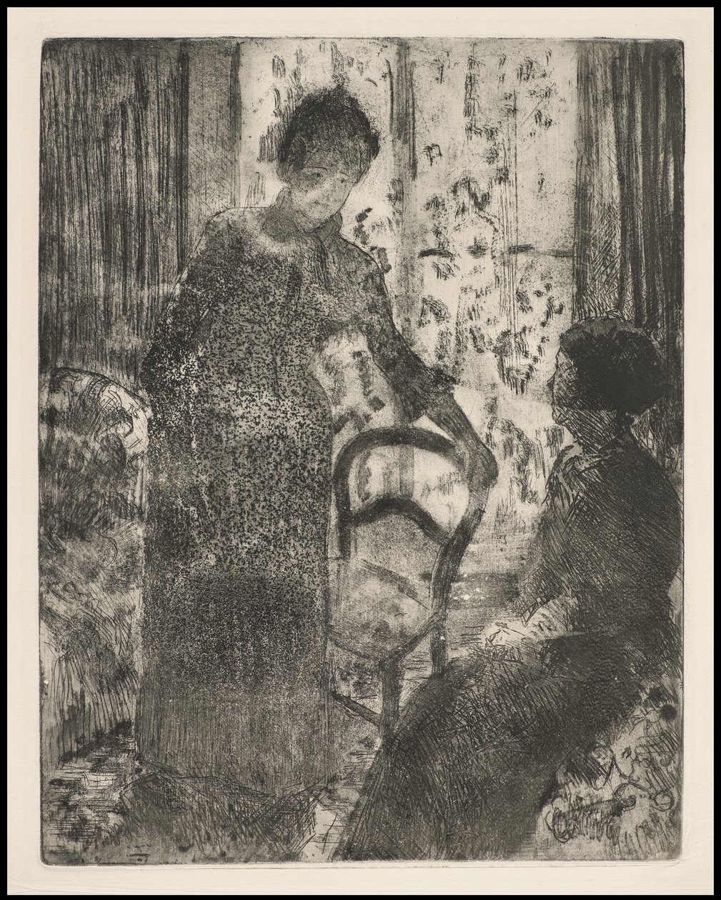 来访，c.1881 作者 玛丽·卡萨特